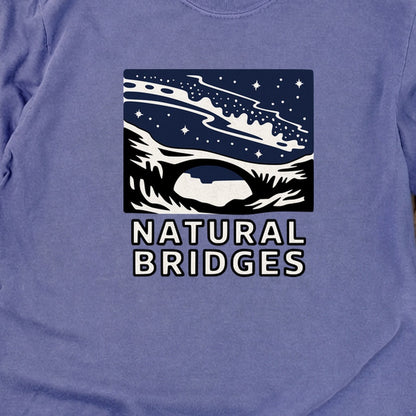 Natural Bridges National Monument at Night Cotton Long Sleeve