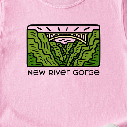 New River Gorge National Park Kids Cotton T-Shirt