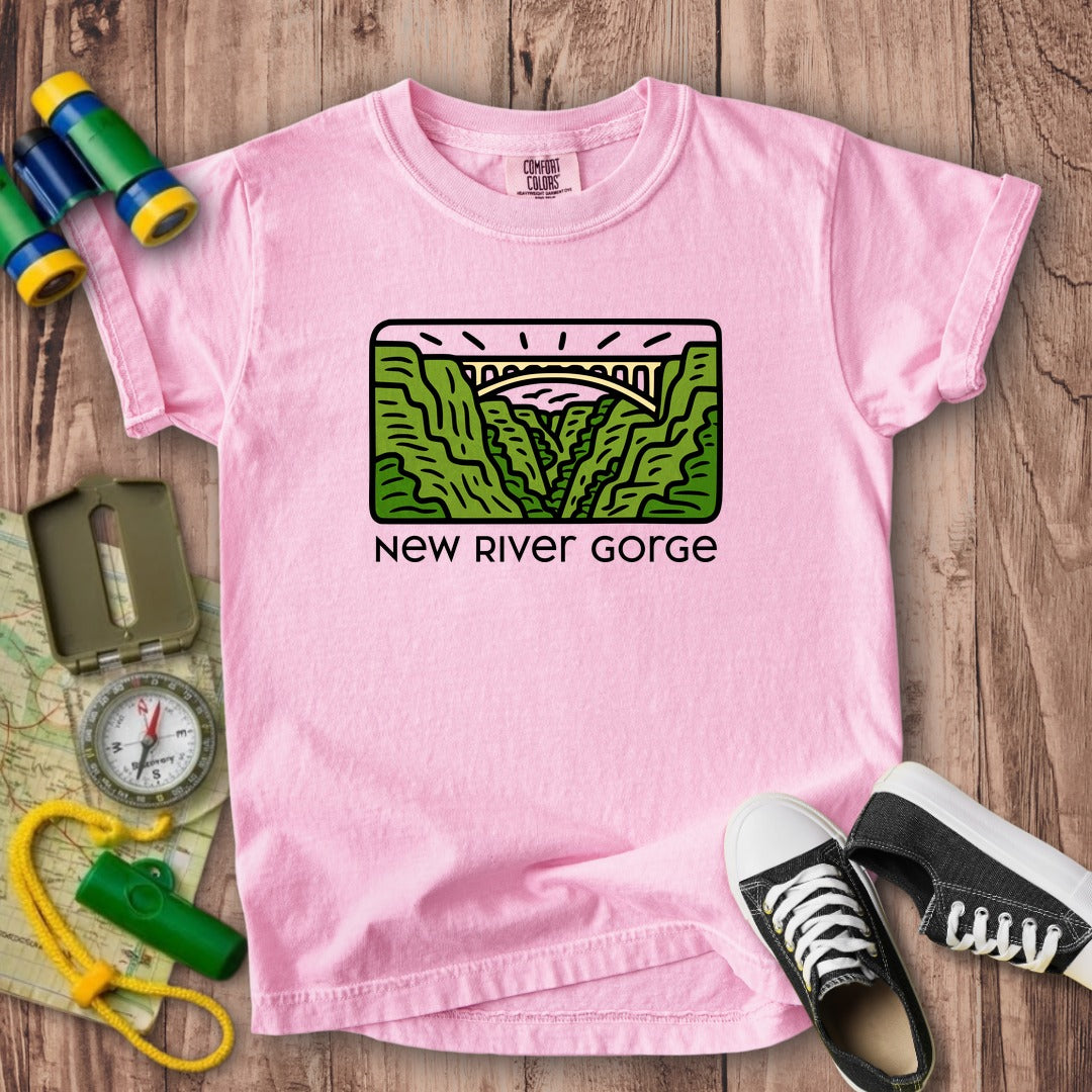 New River Gorge National Park Kids Cotton T-Shirt