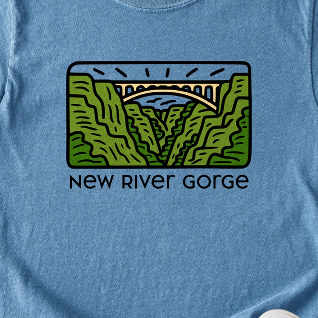 New River Gorge National Park Kids Cotton T-Shirt