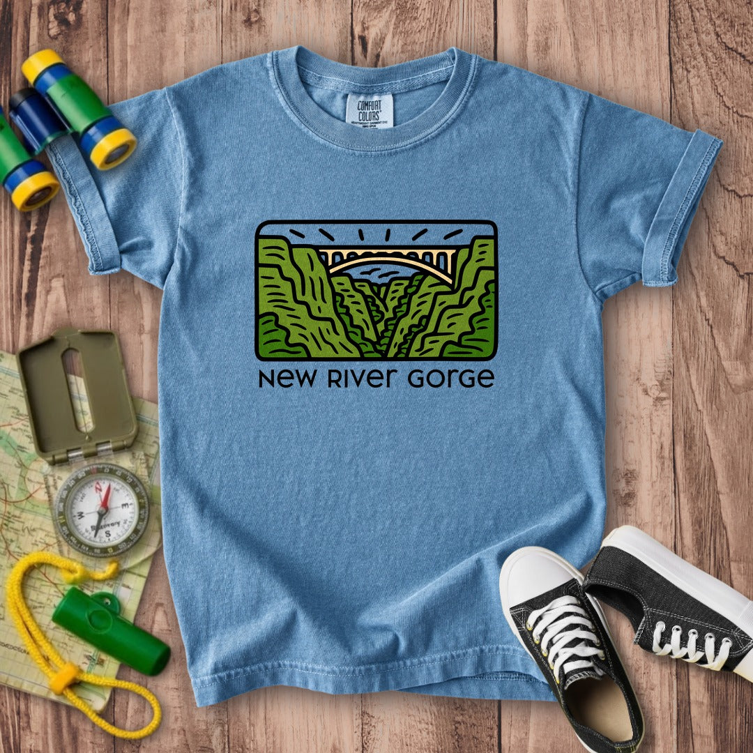 New River Gorge National Park Kids Cotton T-Shirt
