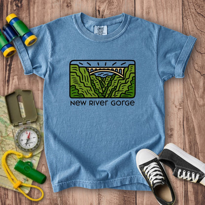 New River Gorge National Park Kids Cotton T-Shirt