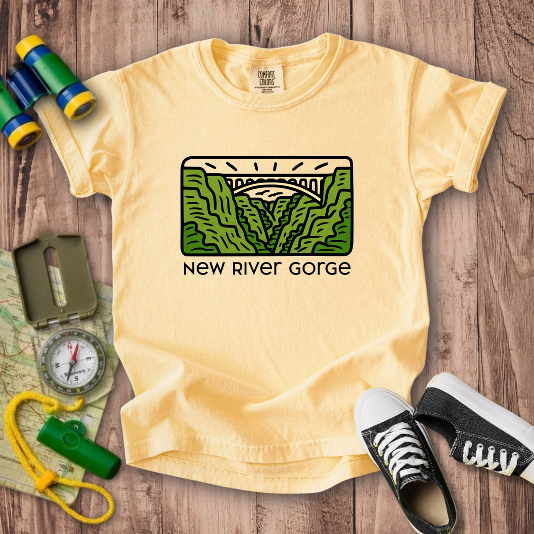 New River Gorge National Park Kids Cotton T-Shirt