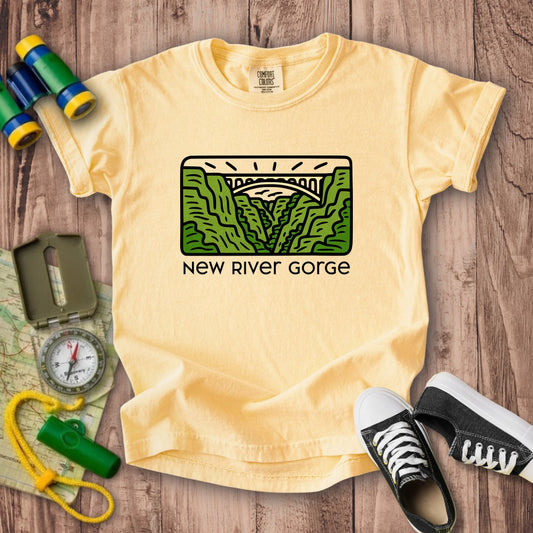 New River Gorge National Park Kids Cotton T-Shirt