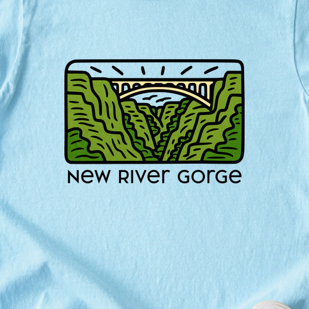New River Gorge National Park Kids Cotton T-Shirt