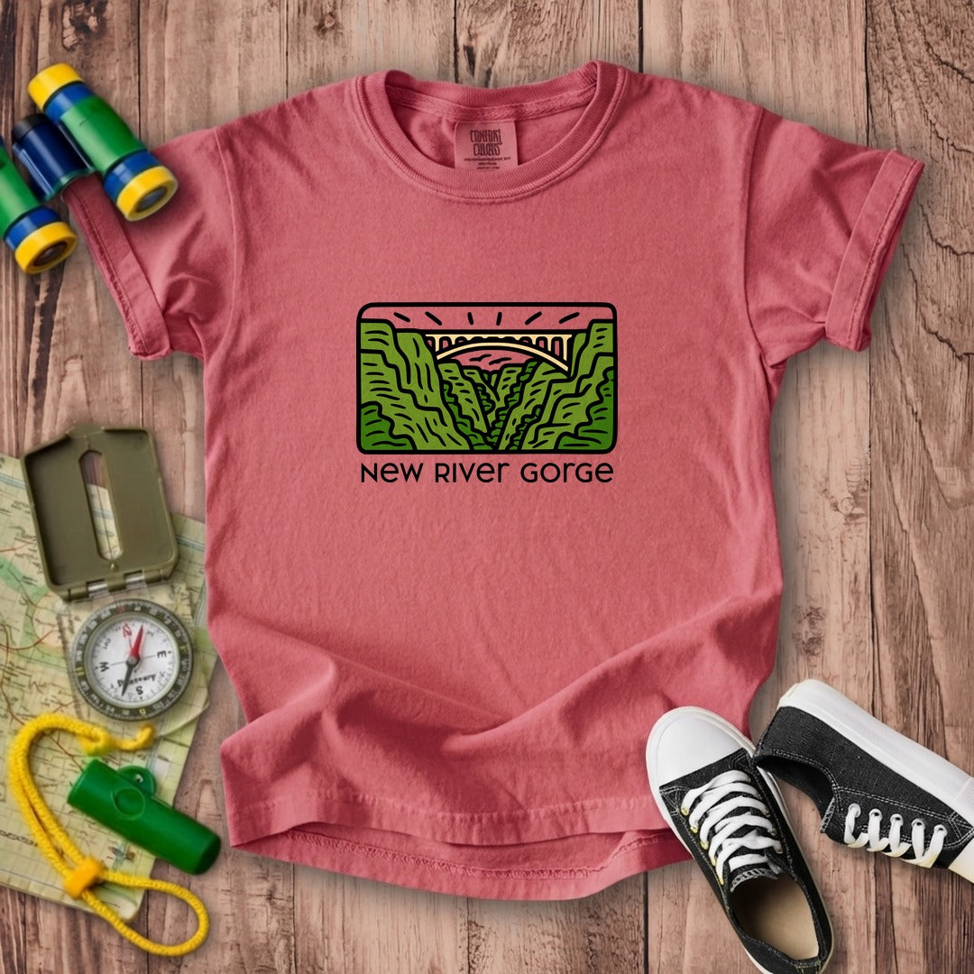 New River Gorge National Park Kids Cotton T-Shirt