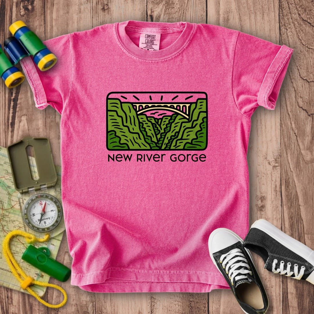 New River Gorge National Park Kids Cotton T-Shirt