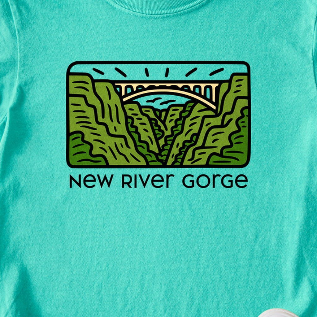 New River Gorge National Park Kids Cotton T-Shirt