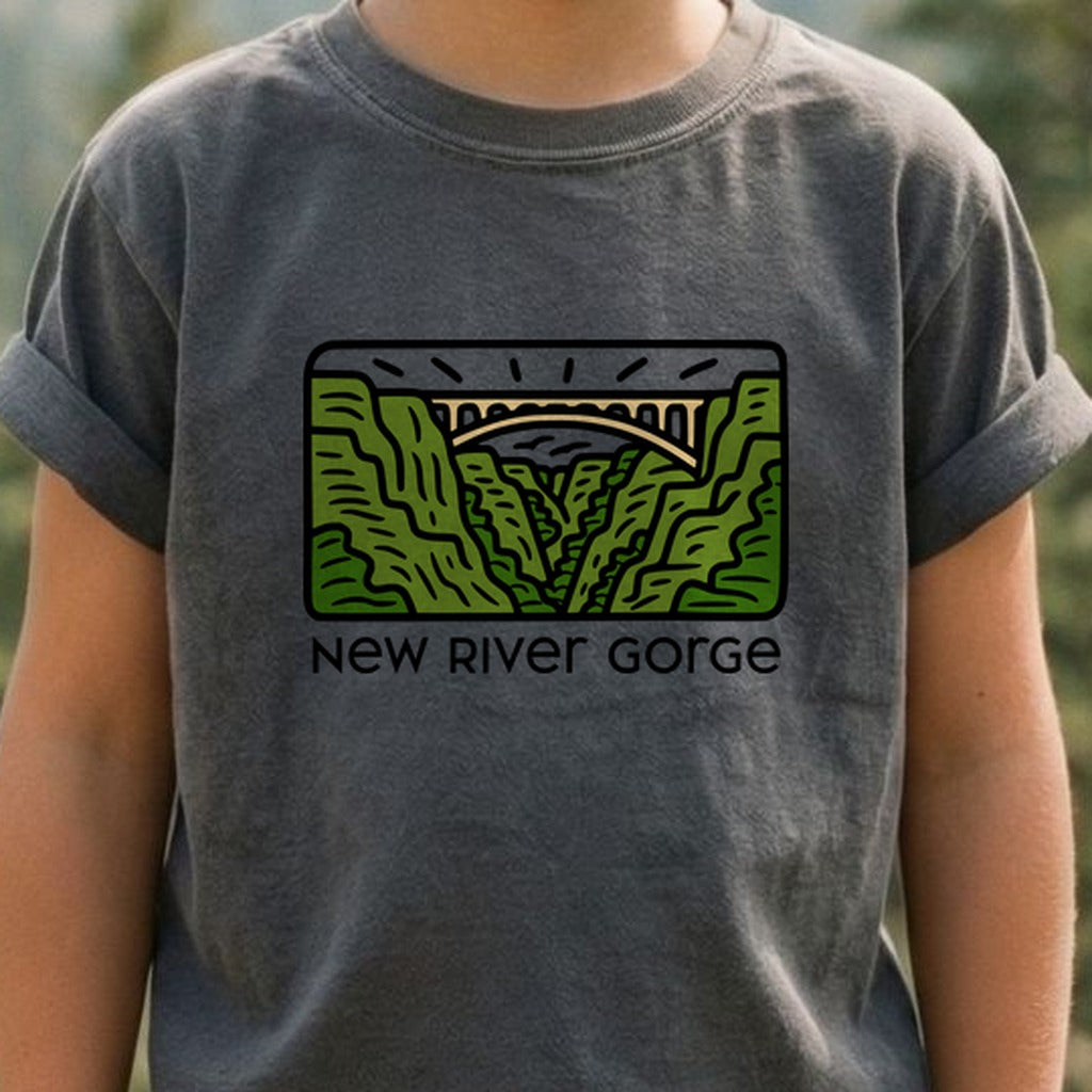 New River Gorge National Park Kids Cotton T-Shirt