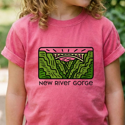 New River Gorge National Park Kids Cotton T-Shirt