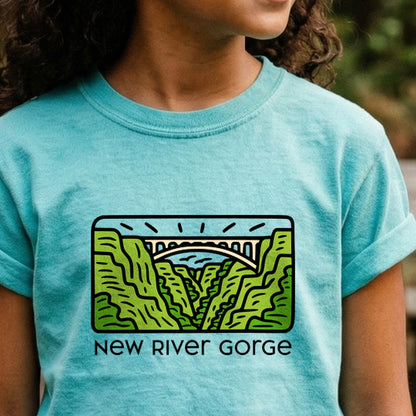 New River Gorge National Park Kids Cotton T-Shirt