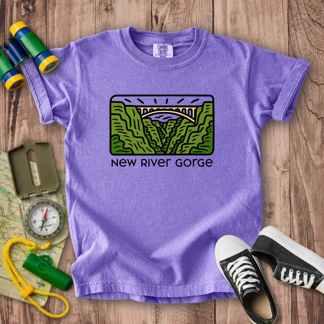 New River Gorge National Park Kids Cotton T-Shirt