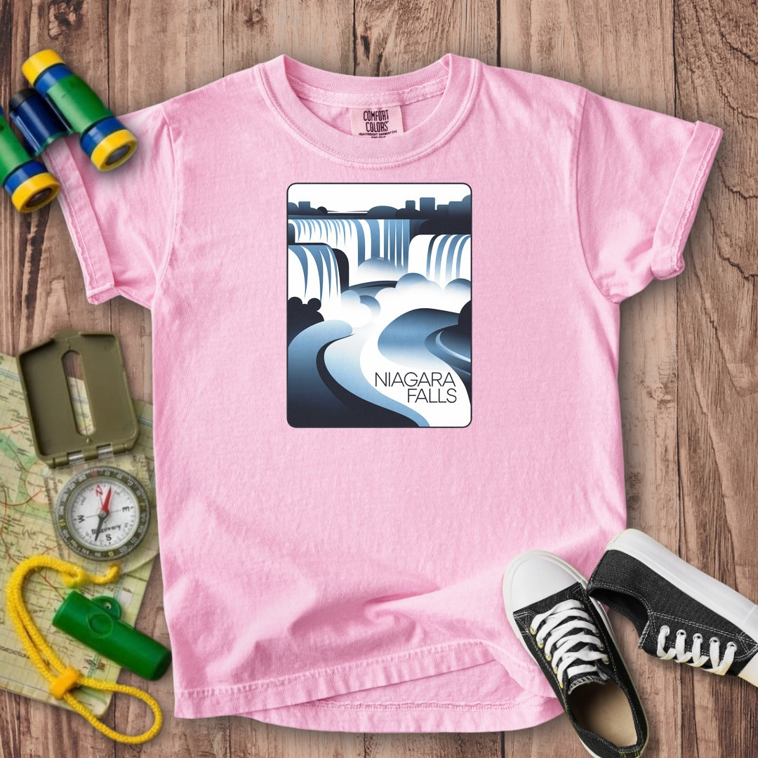 Niagara Falls Modern Kids Cotton T-Shirt