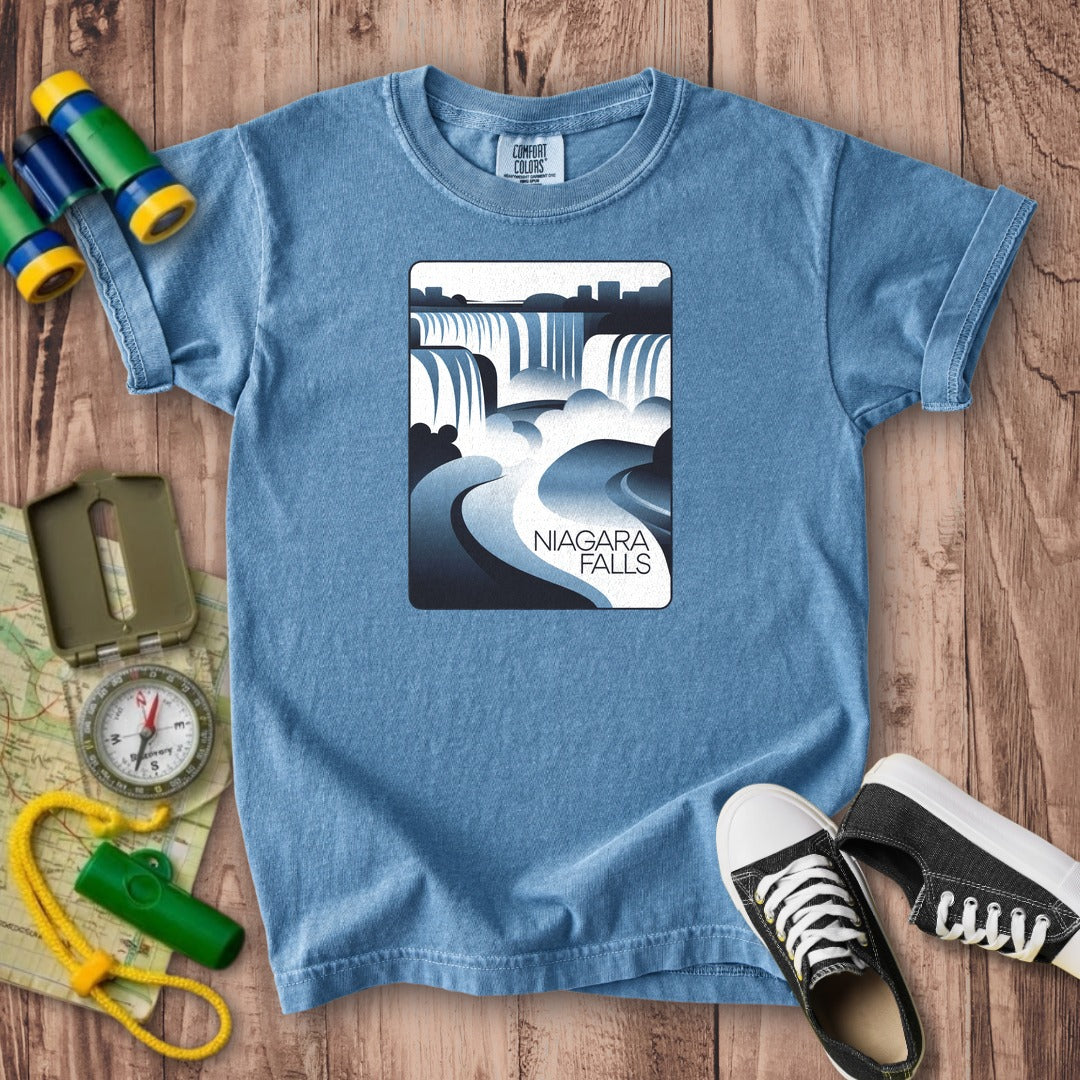 Niagara Falls Modern Kids Cotton T-Shirt