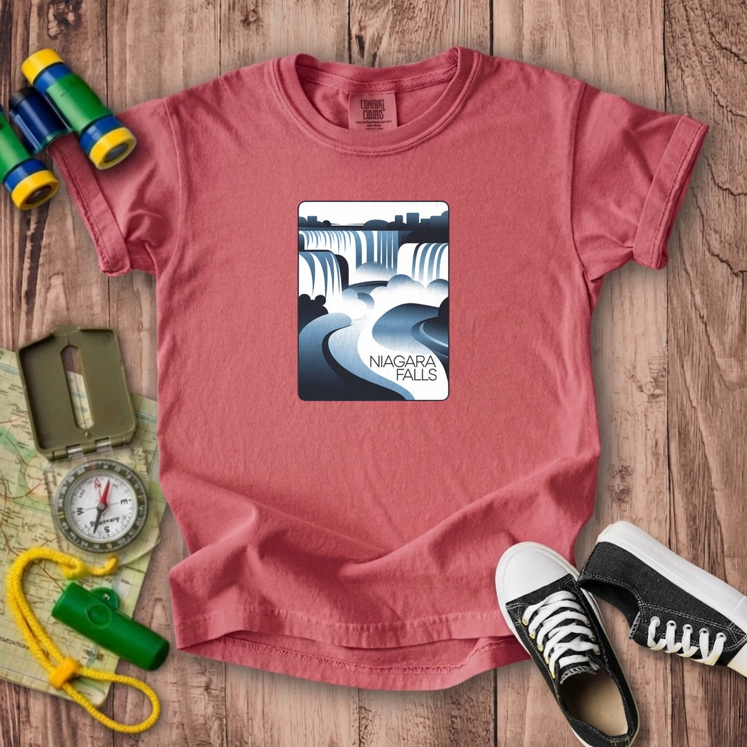 Niagara Falls Modern Kids Cotton T-Shirt
