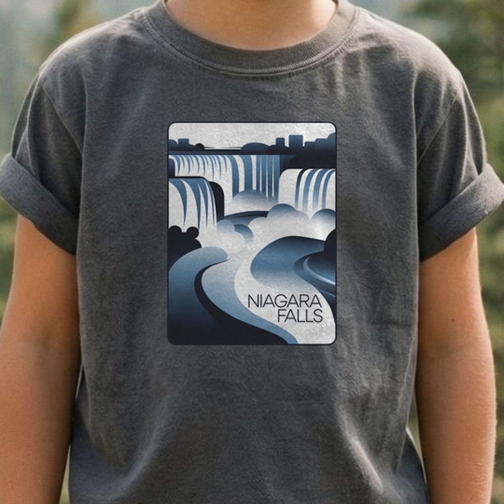 Niagara Falls Modern Kids Cotton T-Shirt