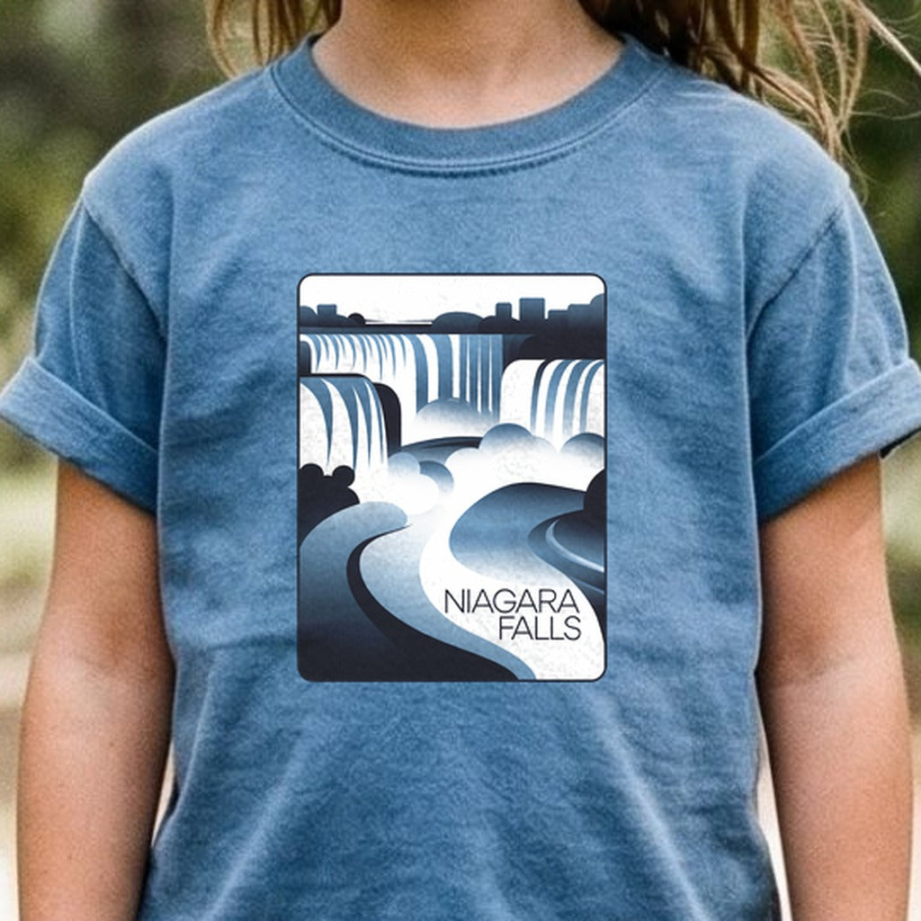 Niagara Falls Modern Kids Cotton T-Shirt