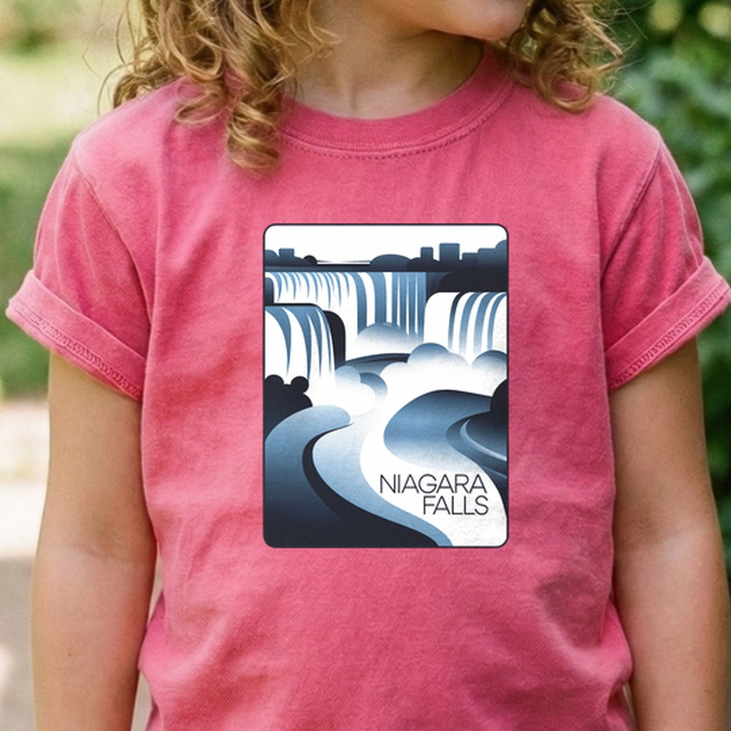Niagara Falls Modern Kids Cotton T-Shirt