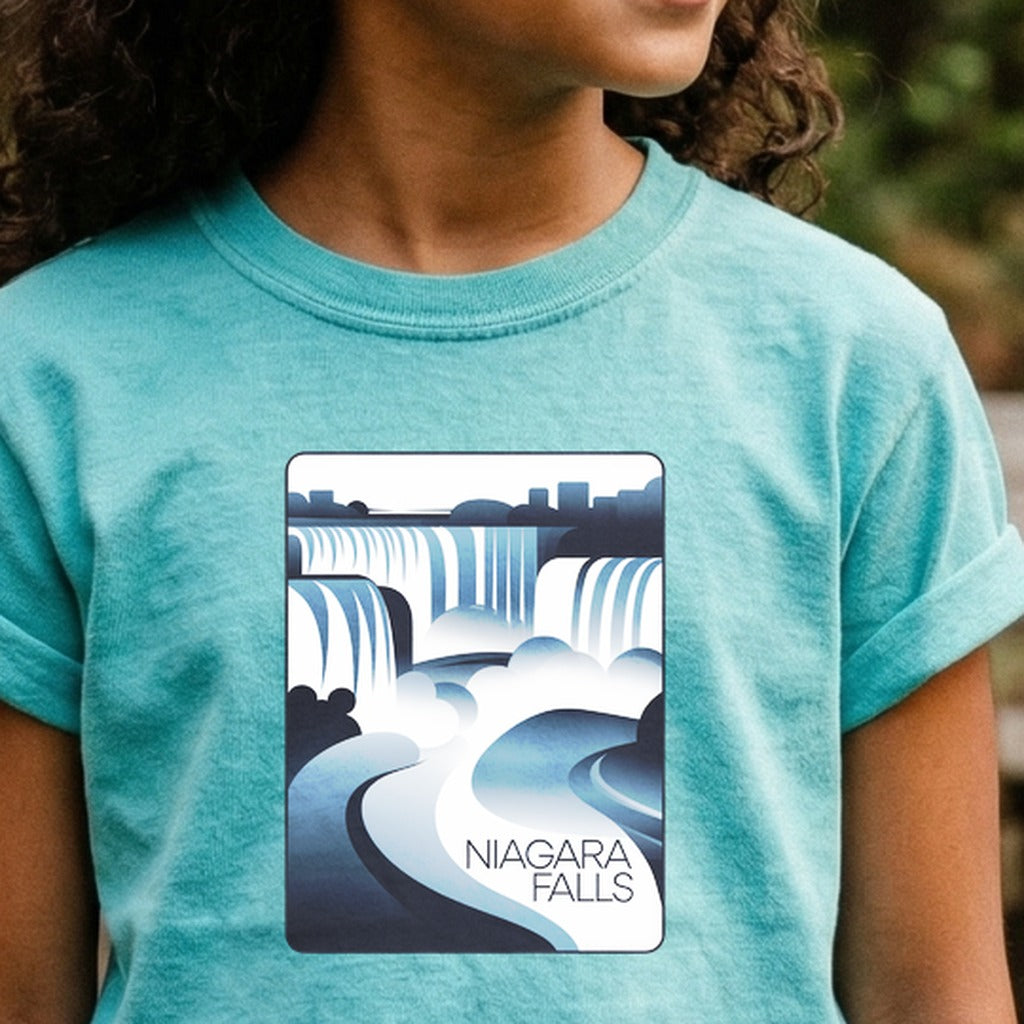 Niagara Falls Modern Kids Cotton T-Shirt