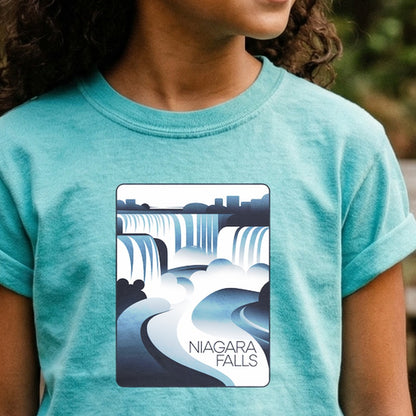Niagara Falls Modern Kids Cotton T-Shirt