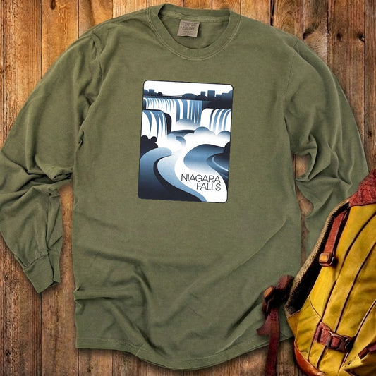 Niagara Falls Modern Cotton Long Sleeve