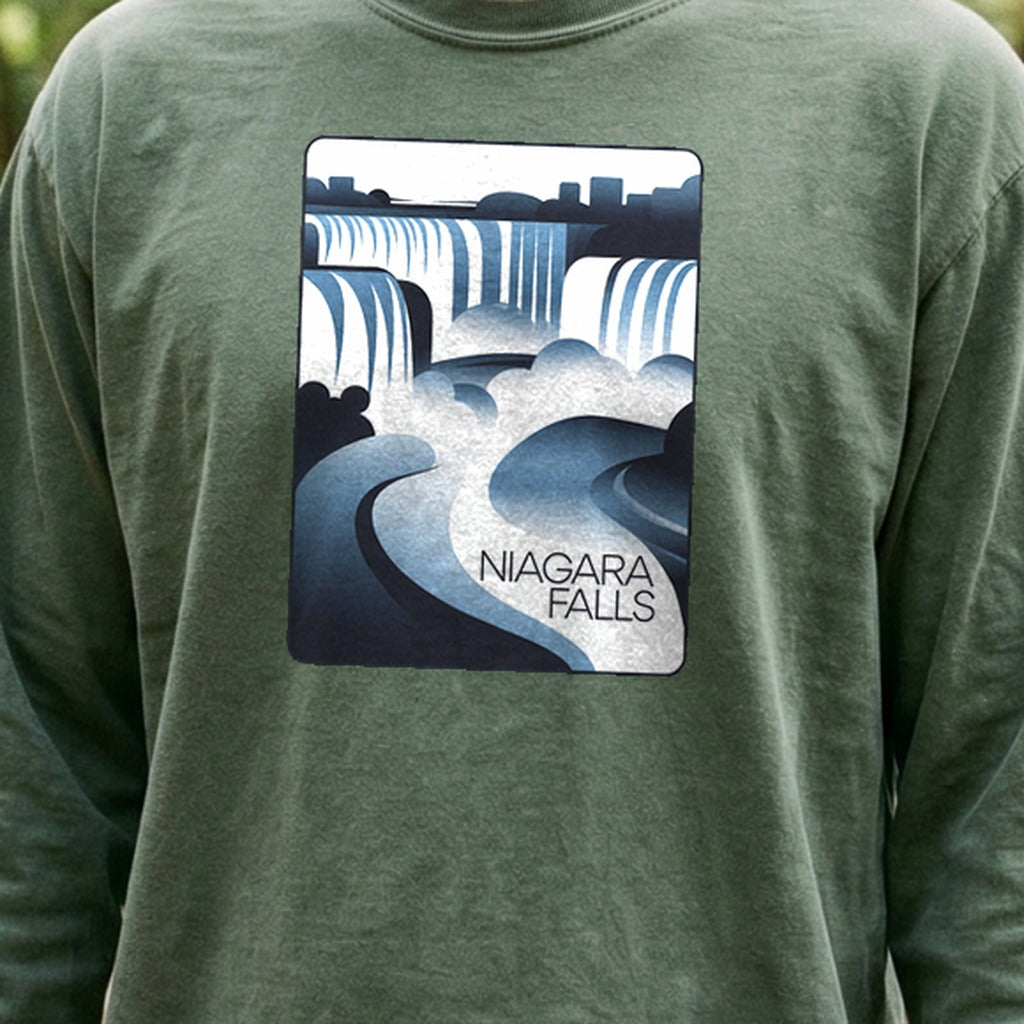 Niagara Falls Modern Cotton Long Sleeve