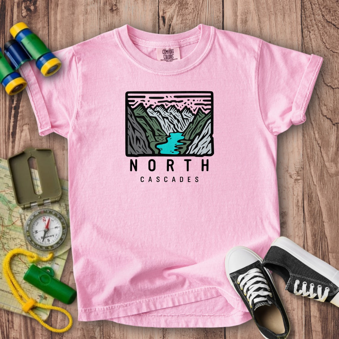 North Cascades National Park Kids Cotton T-Shirt