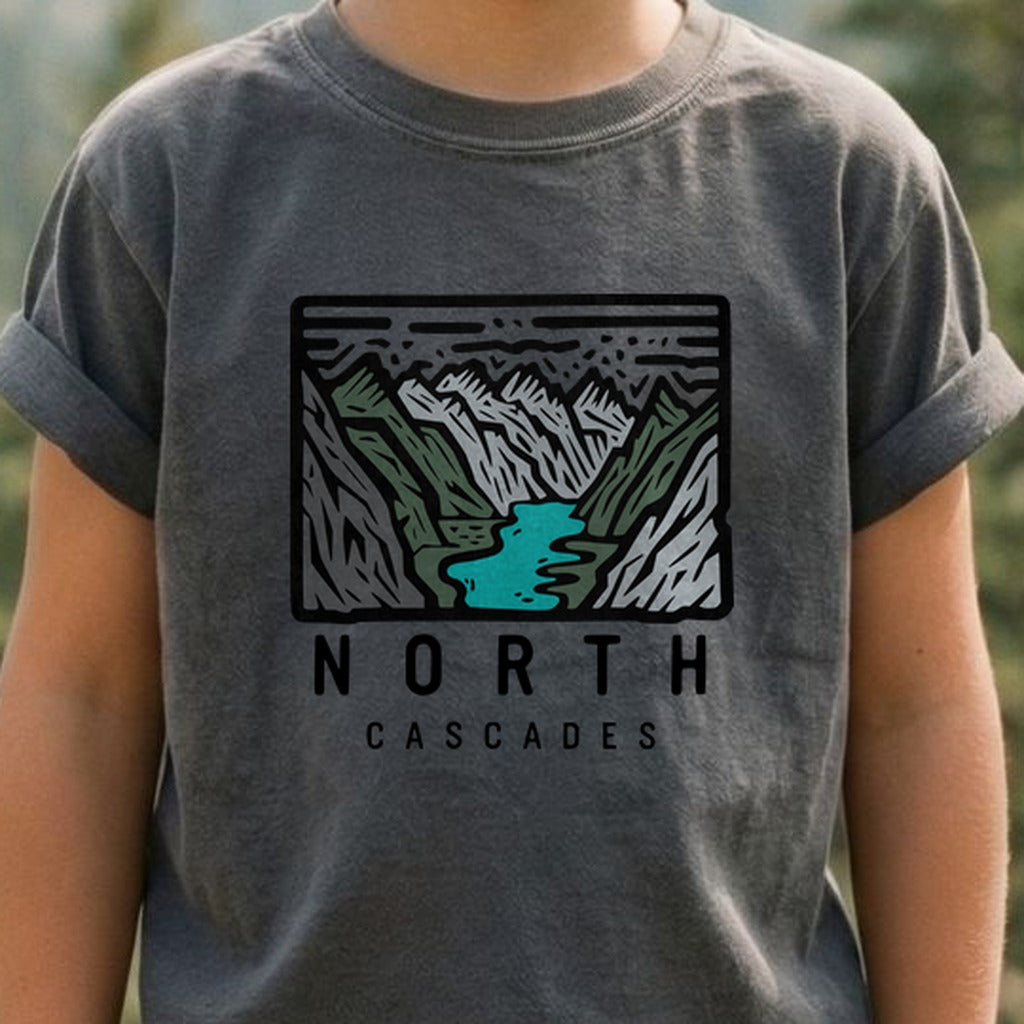 North Cascades National Park Kids Cotton T-Shirt