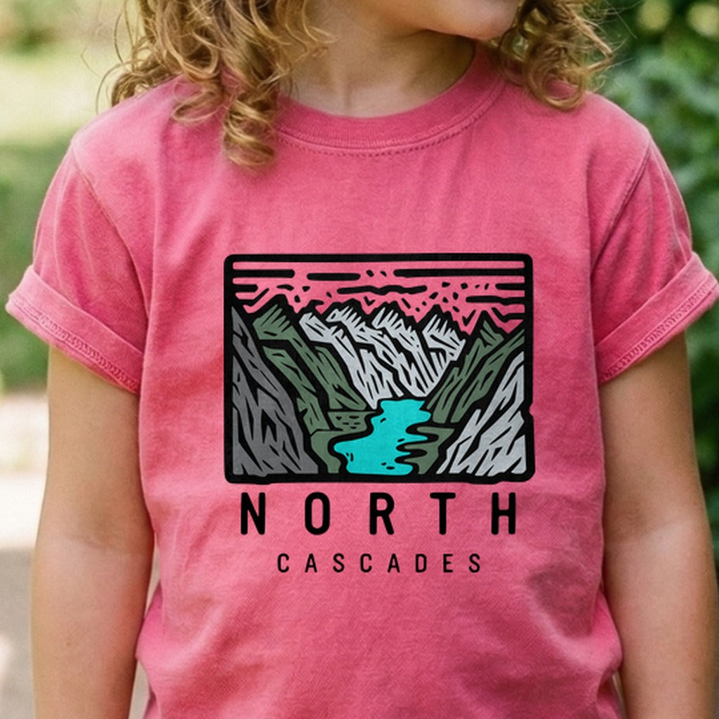 North Cascades National Park Kids Cotton T-Shirt