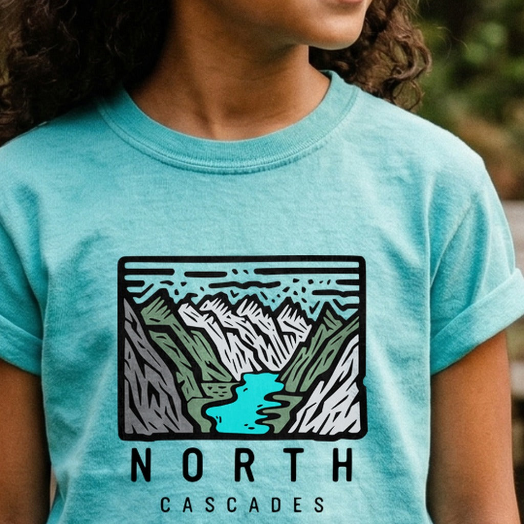 North Cascades National Park Kids Cotton T-Shirt