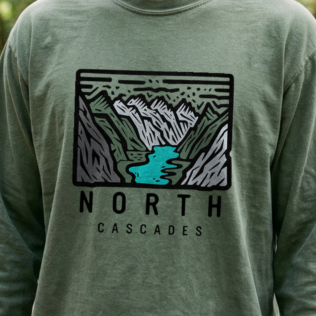 North Cascades National Park Cotton Long Sleeve