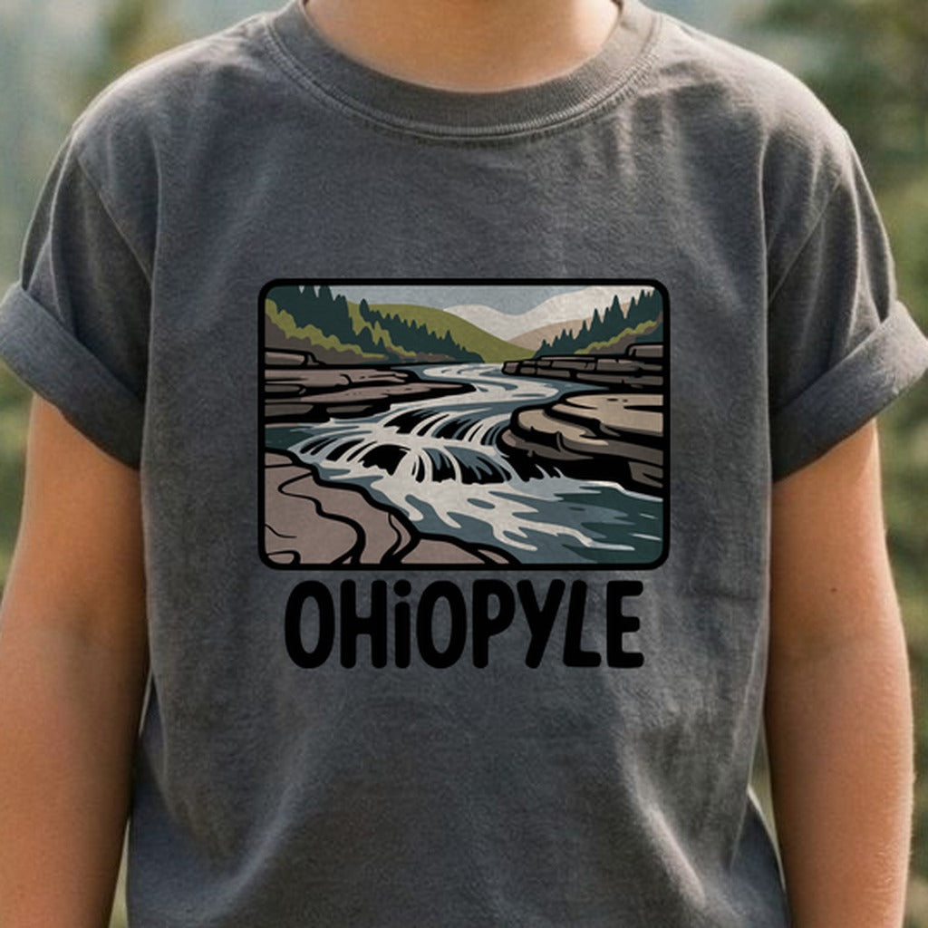 Ohiopyle State Park Kids Cotton T-Shirt