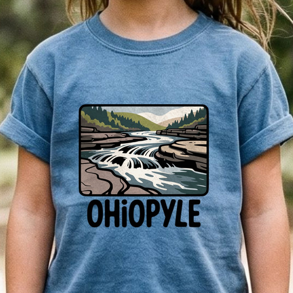 Ohiopyle State Park Kids Cotton T-Shirt