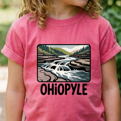 Ohiopyle State Park Kids Cotton T-Shirt