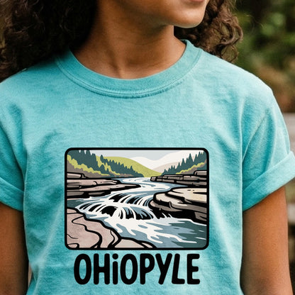 Ohiopyle State Park Kids Cotton T-Shirt