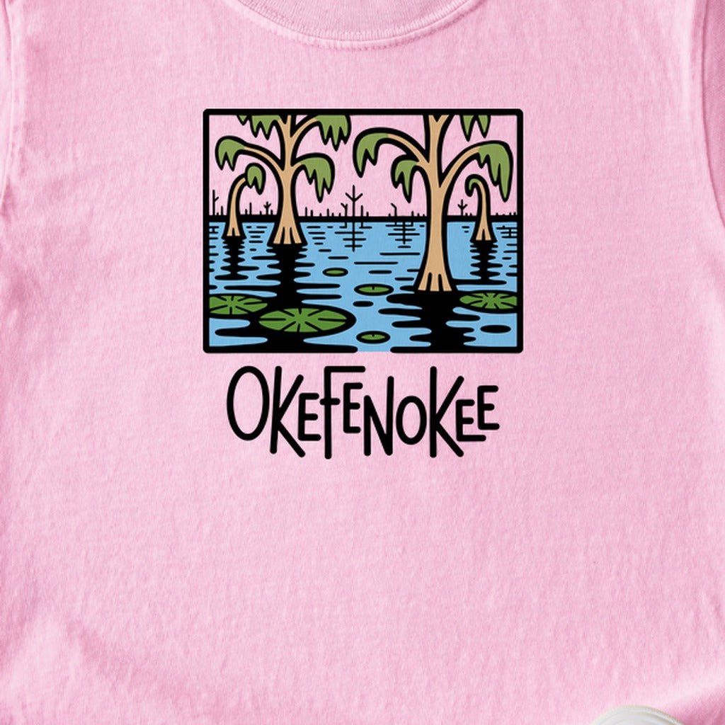 Okefenokee National Wildlife Refuge Kids Cotton T-Shirt