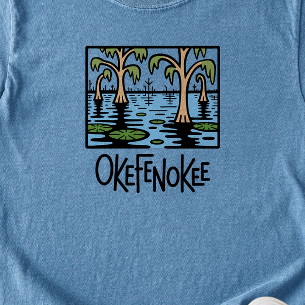Okefenokee National Wildlife Refuge Kids Cotton T-Shirt