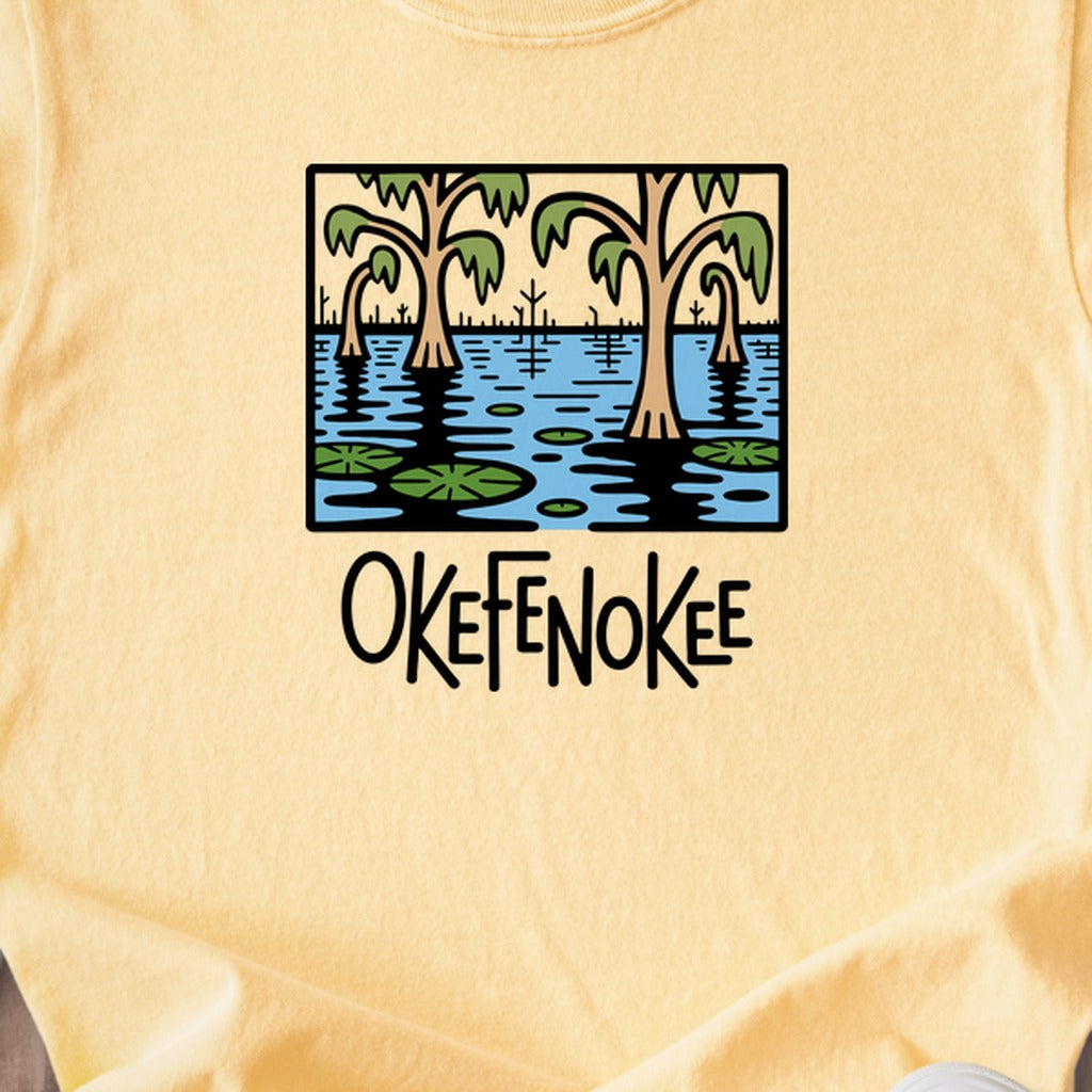 Okefenokee National Wildlife Refuge Kids Cotton T-Shirt