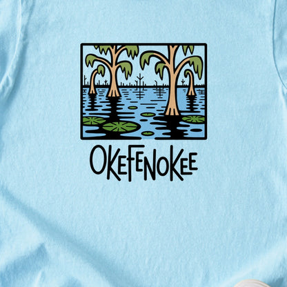 Okefenokee National Wildlife Refuge Kids Cotton T-Shirt