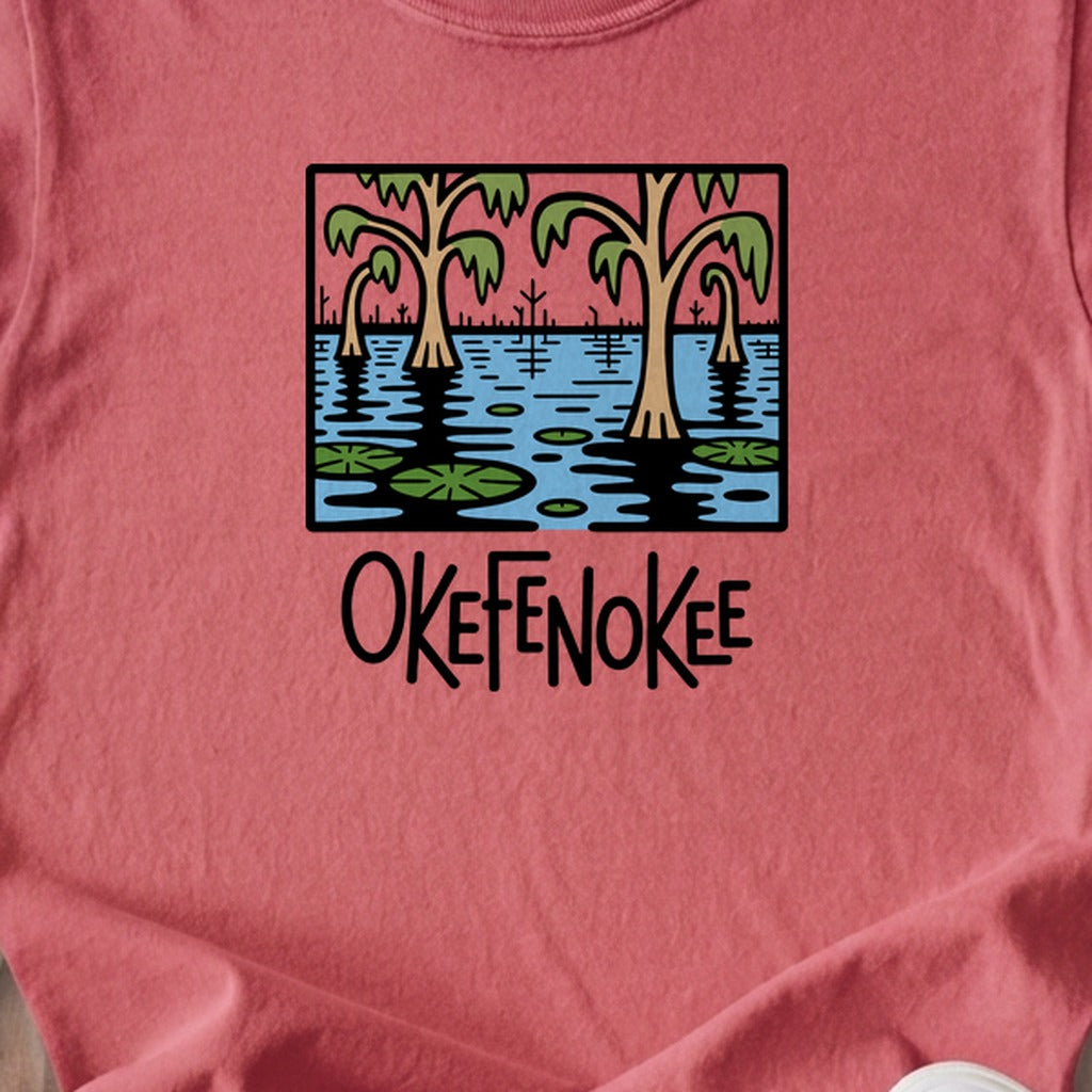 Okefenokee National Wildlife Refuge Kids Cotton T-Shirt