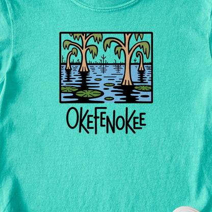 Okefenokee National Wildlife Refuge Kids Cotton T-Shirt