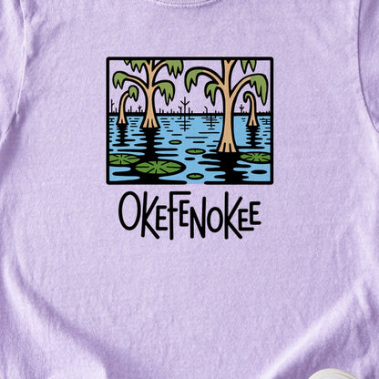 Okefenokee National Wildlife Refuge Kids Cotton T-Shirt