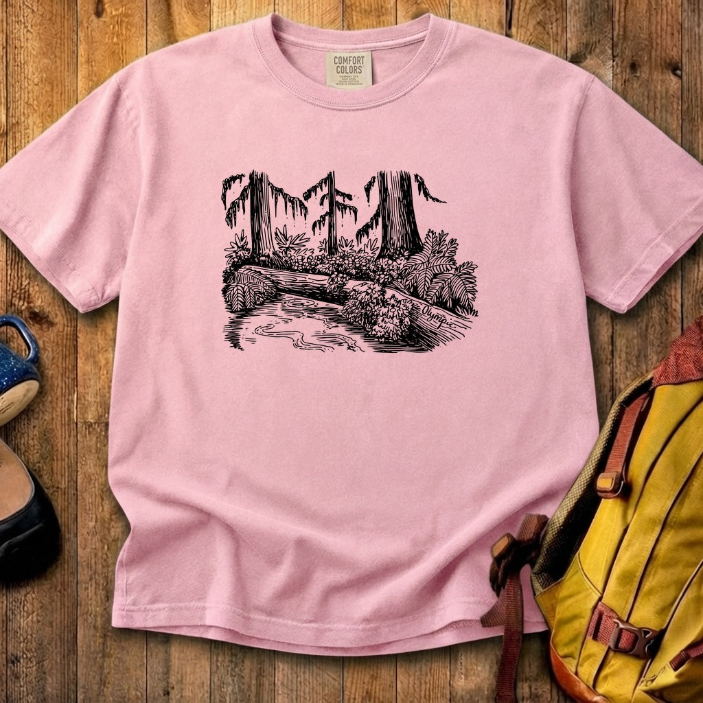Olympic Line Drawing Cotton T-Shirt