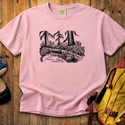 Olympic Line Drawing Cotton T-Shirt