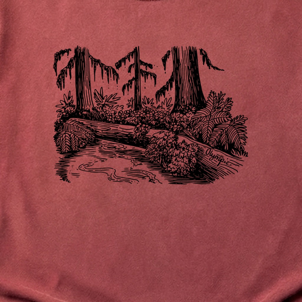 Olympic Line Drawing Cotton T-Shirt