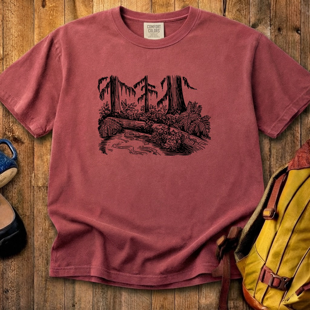 Olympic Line Drawing Cotton T-Shirt