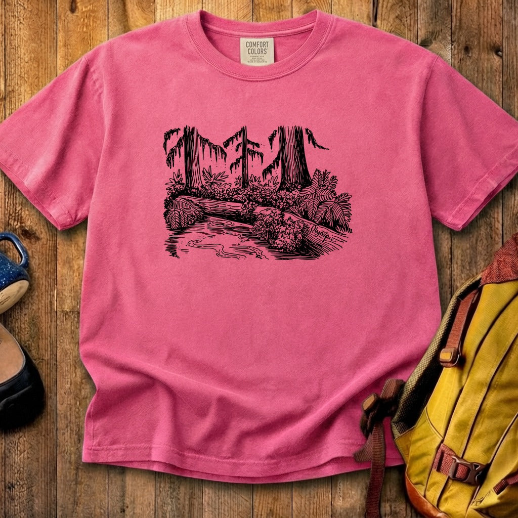 Olympic Line Drawing Cotton T-Shirt