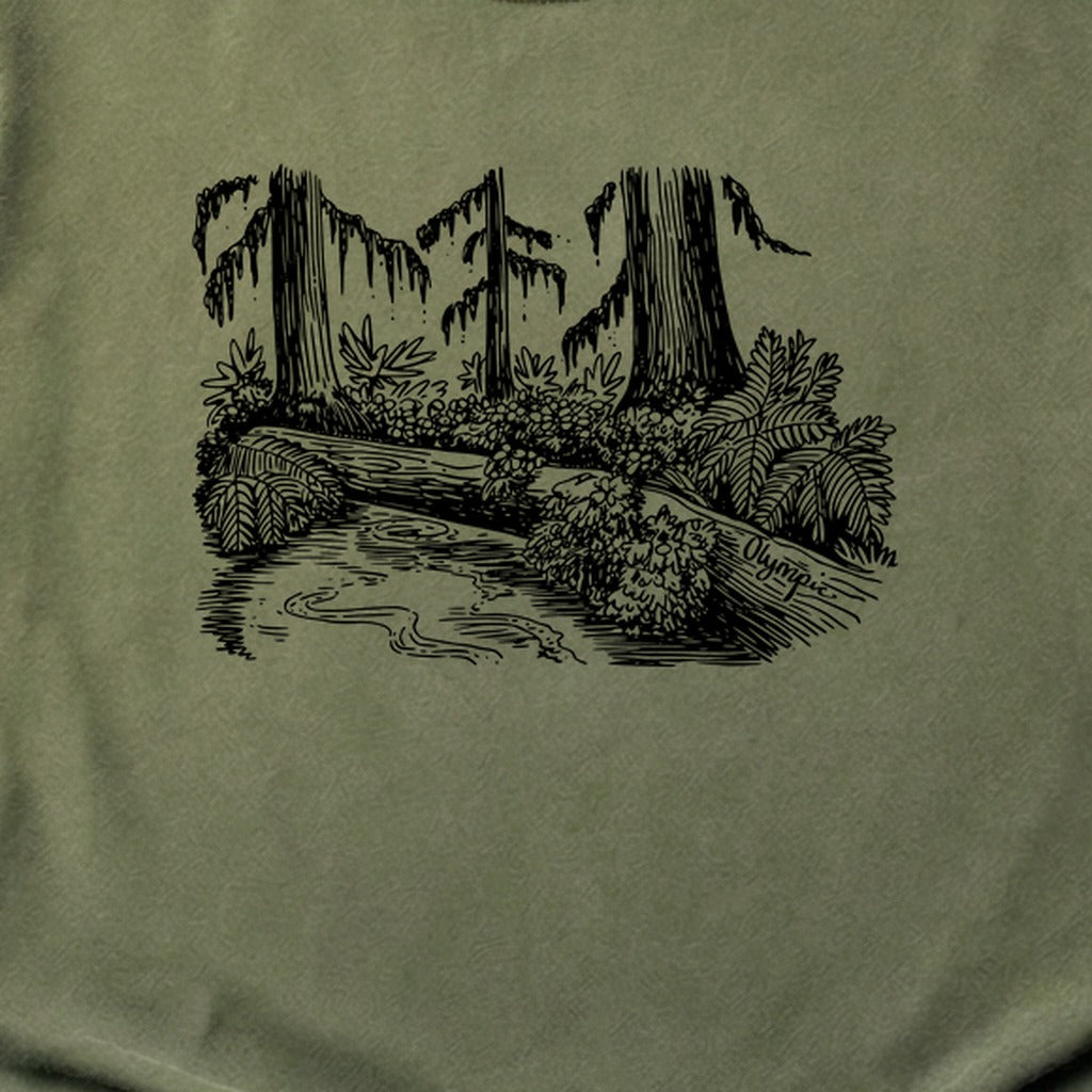 Olympic Line Drawing Cotton T-Shirt
