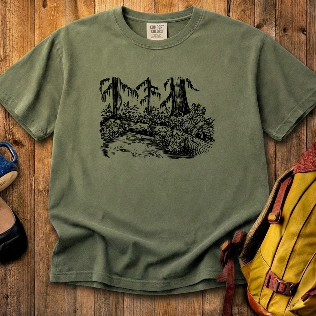 Olympic Line Drawing Cotton T-Shirt