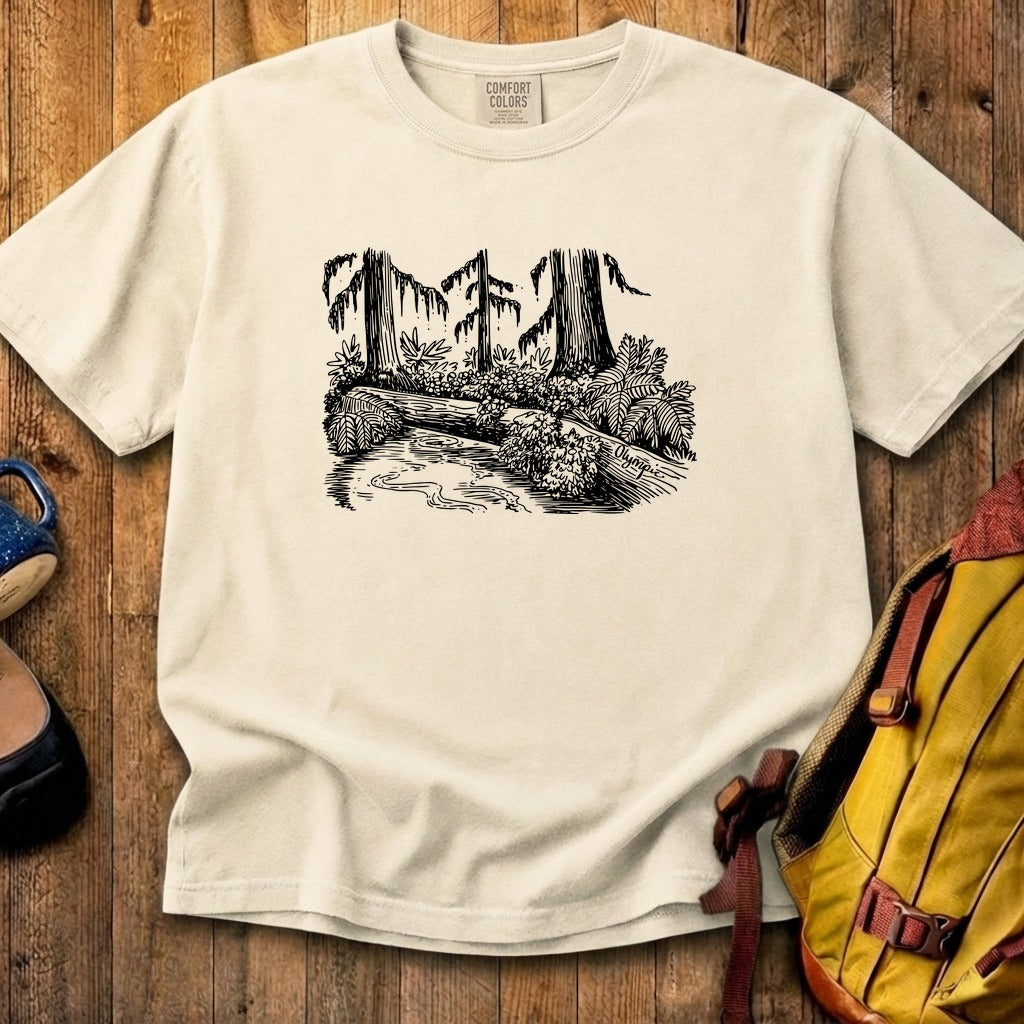 Olympic Line Drawing Cotton T-Shirt